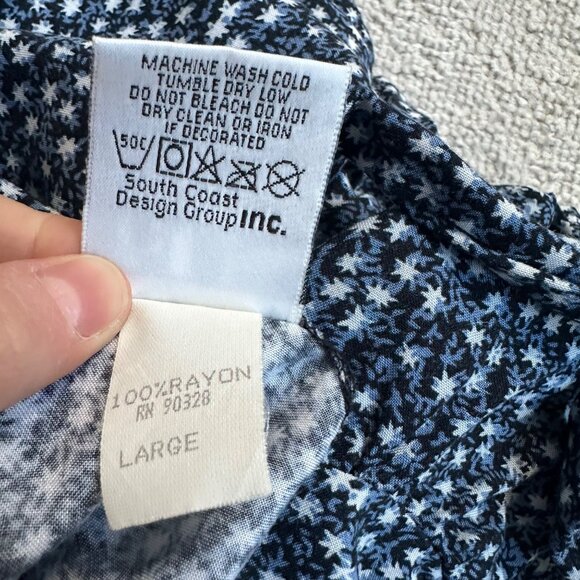 Vintage Gus & Max 90s Mini Floral Print Overall Sleeveless Romper - Picture 7 of 9